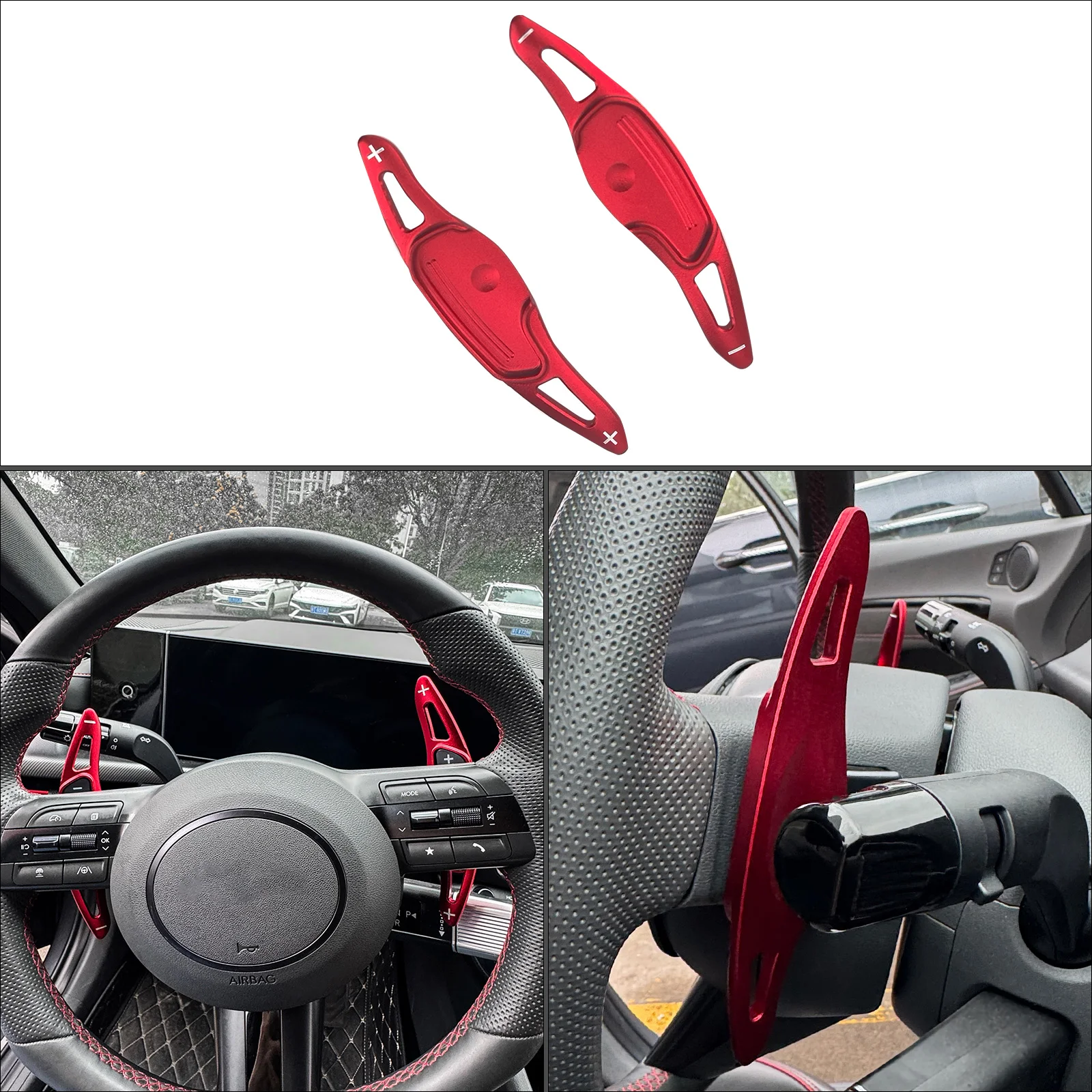 For Hyundai Kona 2024 Shift Paddles steering wheel Aluminum Alloy Shifter Extension Decorated Red Silver Interior
For Hyundai Kona 2024 Shift Paddles steering wheel Aluminum Alloy Shifter Extension Decorated Red Silver Interior