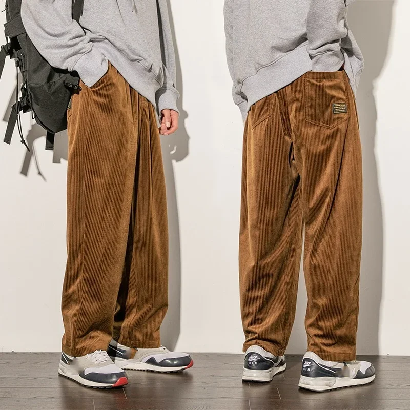 Mens Corduroy Pants High-quality Casual Loose Straight-leg Pants Autumn and Winter New Fashion Mens Clothing Jogging Trousers
Mens Corduroy Pants High-quality Casual Loose Straight-leg Pants Autumn and Winter New Fashion Mens Clothing Jogging Trousers