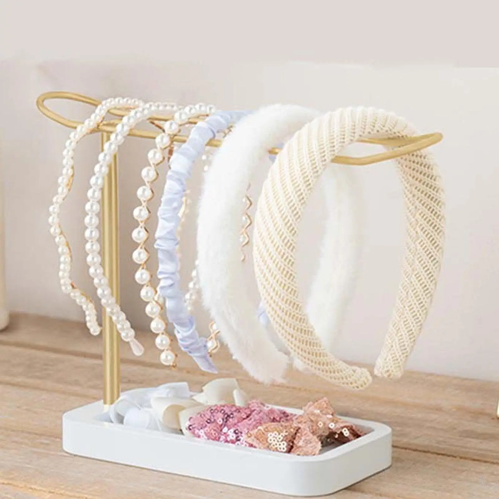 Headband Holder Desktop Jewelry Holder Hair Accessories Organizer for Women and Girls Countertop Bedroom Living Room Decor
Headband Holder Desktop Jewelry Holder Hair Accessories Organizer for Women and Girls Countertop Bedroom Living Room Decor
