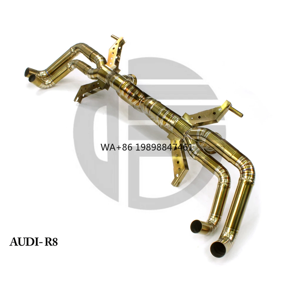 2010-2019 Audi R8 5.2L V10 Coupe Titanium Exhaust with Valved Muffler Sport Axle Back Pipe Made of Stainless Steel
2010-2019 Audi R8 5.2L V10 Coupe Titanium Exhaust with Valved Muffler Sport Axle Back Pipe Made of Stainless Steel
