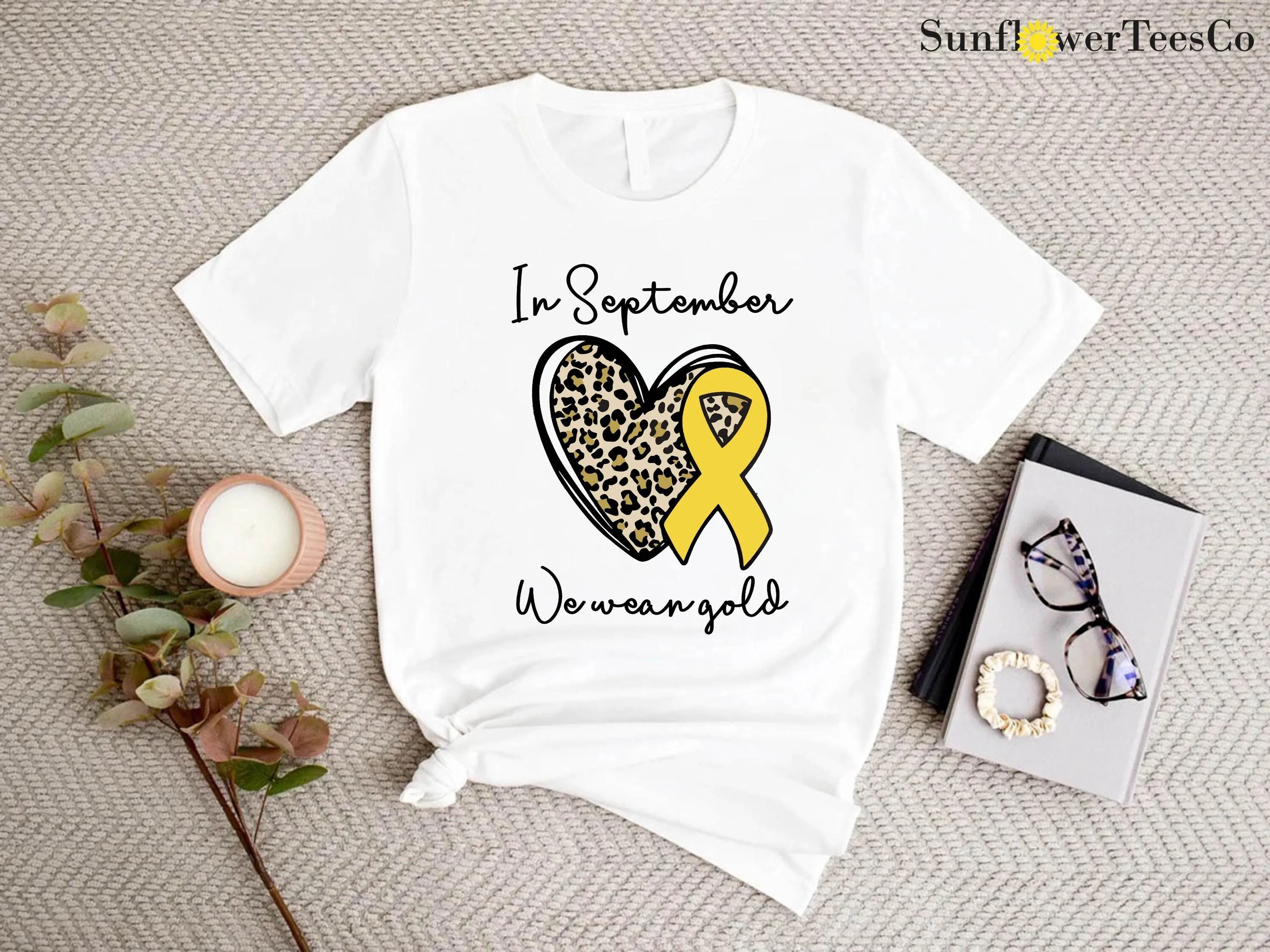 In September We Wear Gold T Shirt Leopard Heart And Ribbon Childhood Cancer Awareness Pediatric Survivor
In September We Wear Gold T Shirt Leopard Heart And Ribbon Childhood Cancer Awareness Pediatric Survivor