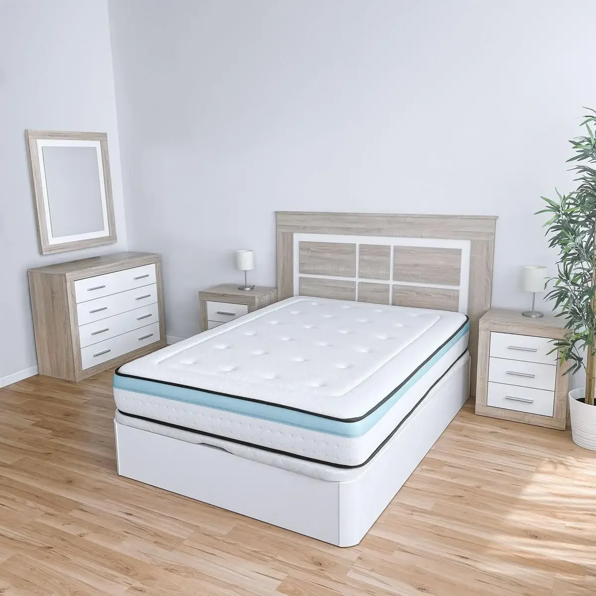 Cabecero Nórdico Omabella de 160 x 120 cm | Práctico y Elegante Fácil de Montar, Colores Cambria y Blanco (para Cama de 135-14
Cabecero Nórdico Omabella de 160 x 120 cm | Práctico y Elegante Fácil de Montar, Colores Cambria y Blanco (para Cama de 135-14