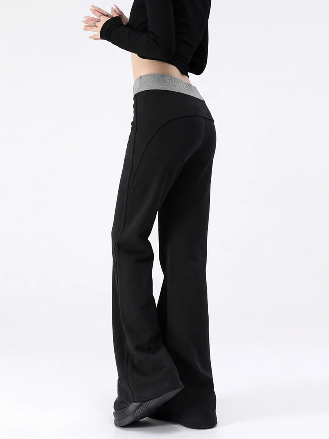 Американские повседневные брюки для женщин с эластичным поясом, утягивающие, с эффектом подтяжки ягодиц, для йоги, с микро-клешем и дизайнерскими карманами
Американские повседневные брюки для женщин с эластичным поясом, утягивающие, с эффектом подтяжки ягодиц, для йоги, с микро-клешем и дизайнерскими карманами