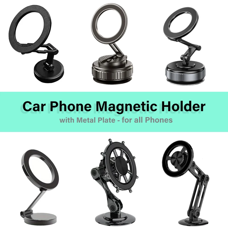 Car Phone Strong Magnetic Holder for Magsafe Dashboard Mobile Phone Adjustable Folding Black Metal Stand for iPhone 17 16 Xiaomi
Car Phone Strong Magnetic Holder for Magsafe Dashboard Mobile Phone Adjustable Folding Black Metal Stand for iPhone 17 16 Xiaomi