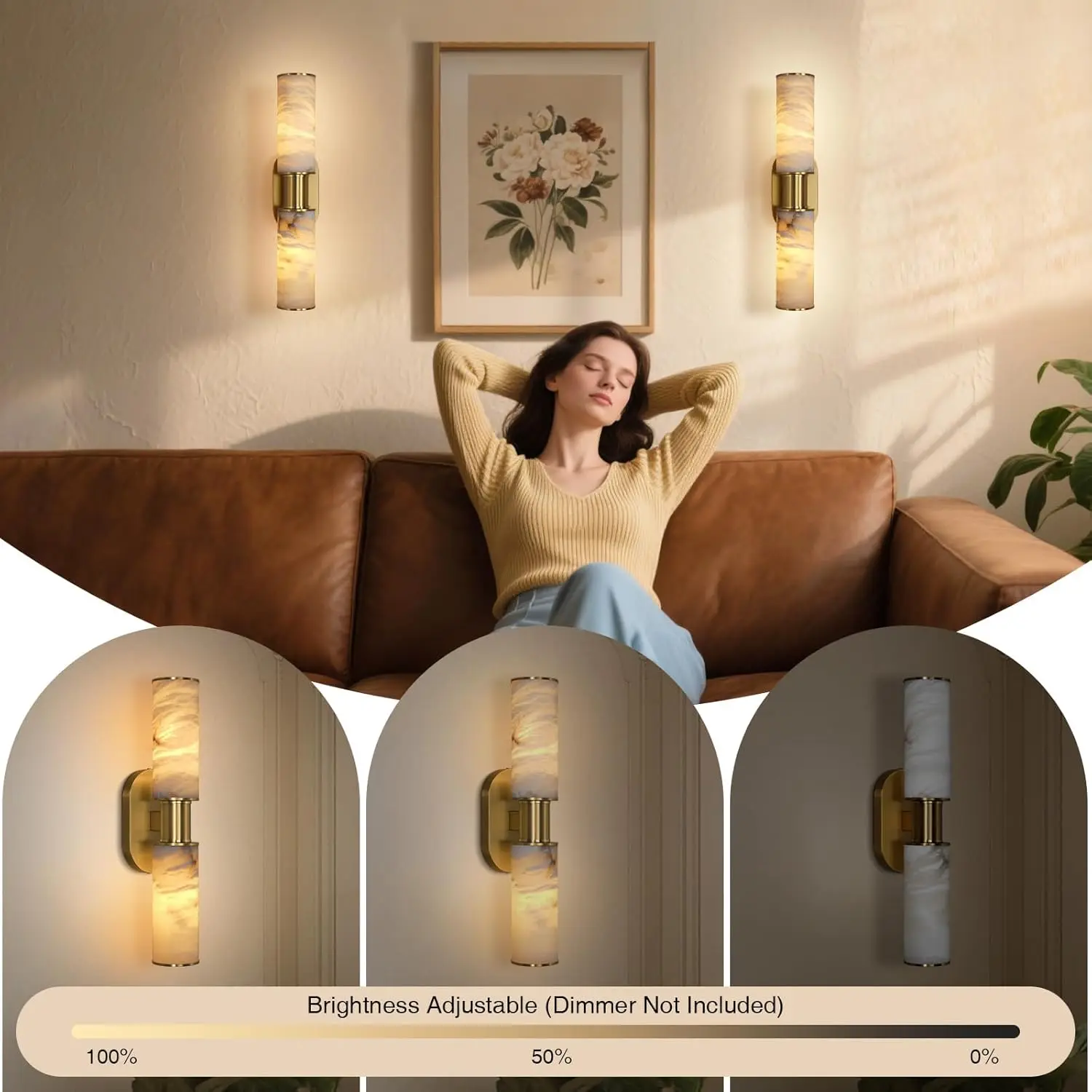 Dimmable Alabaster Wall Sconce Lamp Brass Wall Light Spanish Natural Marble Sconces Wall Lights For Bedroom Living Room Stairs
Dimmable Alabaster Wall Sconce Lamp Brass Wall Light Spanish Natural Marble Sconces Wall Lights For Bedroom Living Room Stairs