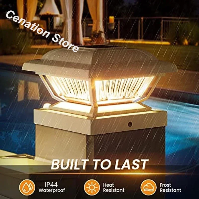 1Pc Waterproof Warm White Solar Column Cover Lamp Intelligent Optical Control For Outdoor Fence Courtyard Decoration Garden Deck
1Pc Waterproof Warm White Solar Column Cover Lamp Intelligent Optical Control For Outdoor Fence Courtyard Decoration Garden Deck