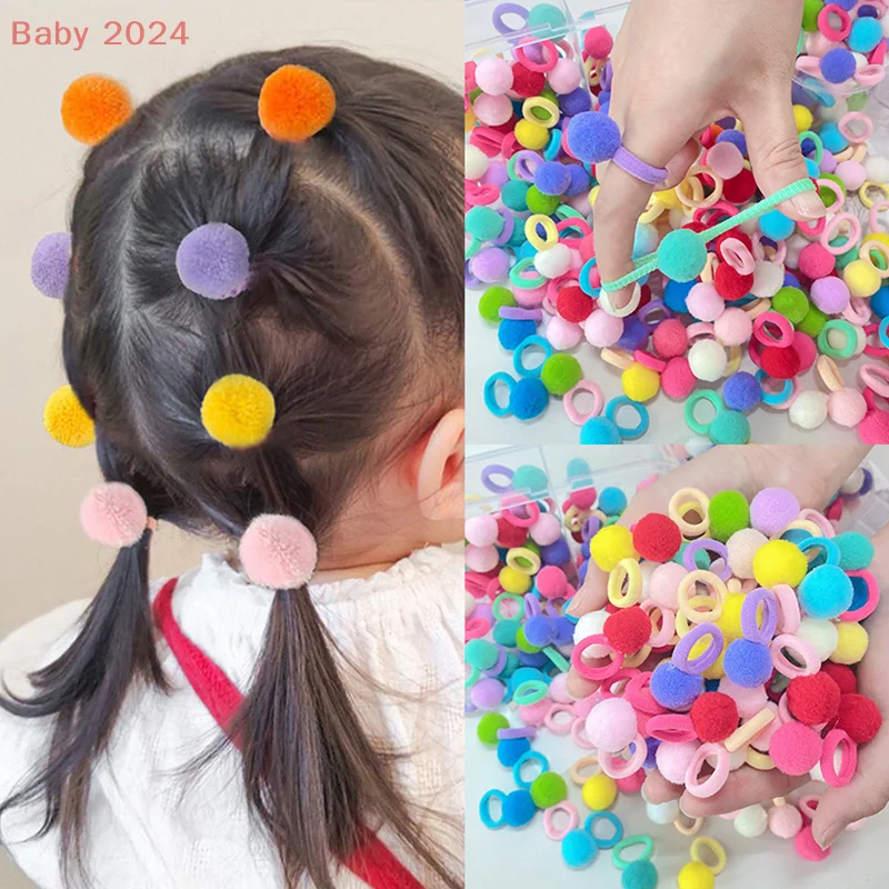 20Pcs Solid Color Baby Hair Ties For Women Girls Winter Kids Hairball Rubber Band Ponytail Hair Rope Cute Hair Accessories
20Pcs Solid Color Baby Hair Ties For Women Girls Winter Kids Hairball Rubber Band Ponytail Hair Rope Cute Hair Accessories
