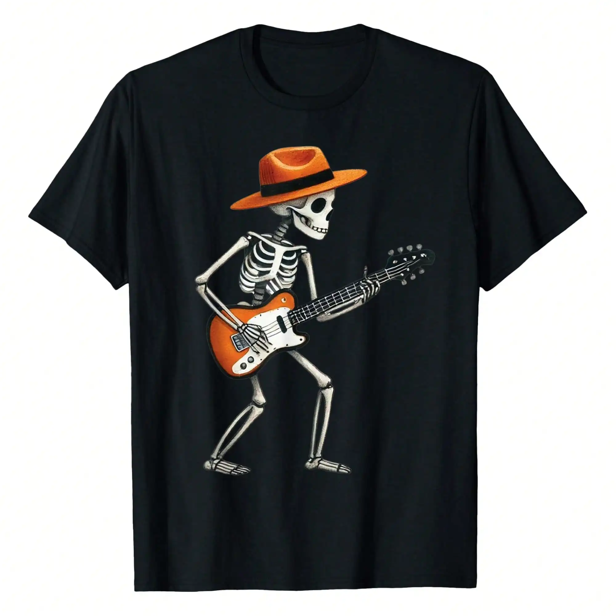 Skeleton Playing Electric Guitar Rock Halloween Men Tee T-Shirt Tees Short Sleeve Casual Women T Shirts 100% Cotton Tee Shirt W
Skeleton Playing Electric Guitar Rock Halloween Men Tee T-Shirt Tees Short Sleeve Casual Women T Shirts 100% Cotton Tee Shirt W