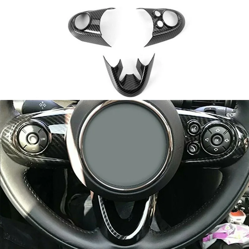 Steering Wheel Decor Frame Cover Trim For BMW MINI Cooper F55 F56 Carbon Fiber Car Accessories
Steering Wheel Decor Frame Cover Trim For BMW MINI Cooper F55 F56 Carbon Fiber Car Accessories