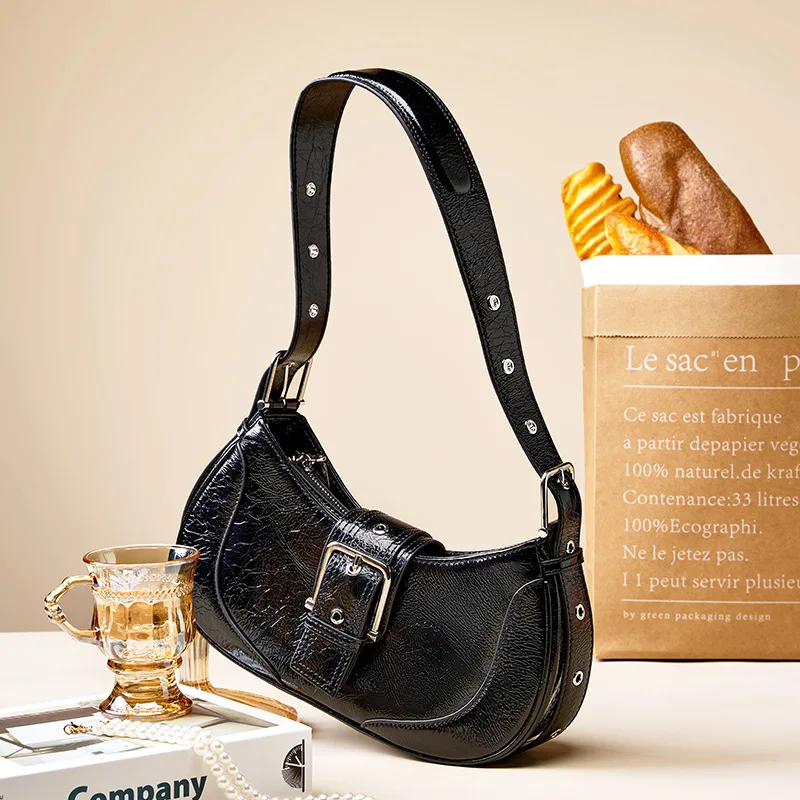 Summer Women's Genuine Leather Shoulder Bag Retro Hottie Underarm Bag Blast Crack Pattern Hobo Crossbody Bag Cowhide Handbag
Summer Women's Genuine Leather Shoulder Bag Retro Hottie Underarm Bag Blast Crack Pattern Hobo Crossbody Bag Cowhide Handbag