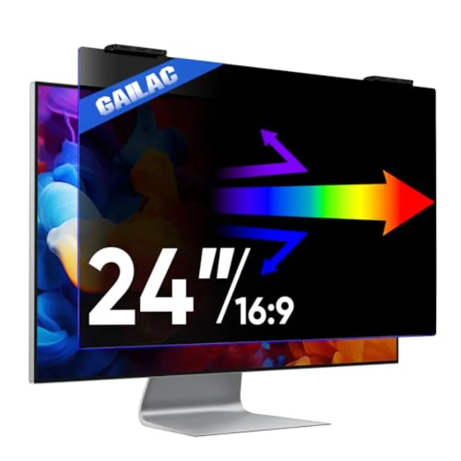 Privacy Screen for 24 Inch Computer Monitor Anti-Blue Light Matte Black Screen Protector for Eye Health Hanging Type Desktop Mo
Privacy Screen for 24 Inch Computer Monitor Anti-Blue Light Matte Black Screen Protector for Eye Health Hanging Type Desktop Mo