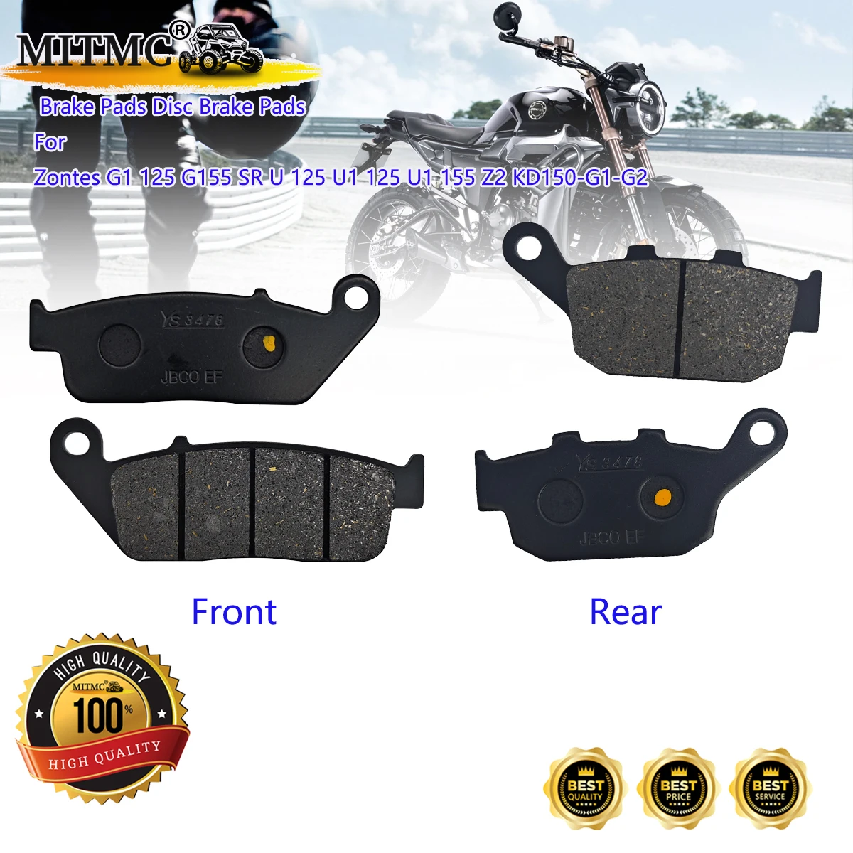 Motorcycle Brake Pads Disc Brake Pads Are Suitable For Zontes G1 125 G155 SR U 125 U1 125 U1 155 Z2 KD150-G1-G2
Motorcycle Brake Pads Disc Brake Pads Are Suitable For Zontes G1 125 G155 SR U 125 U1 125 U1 155 Z2 KD150-G1-G2