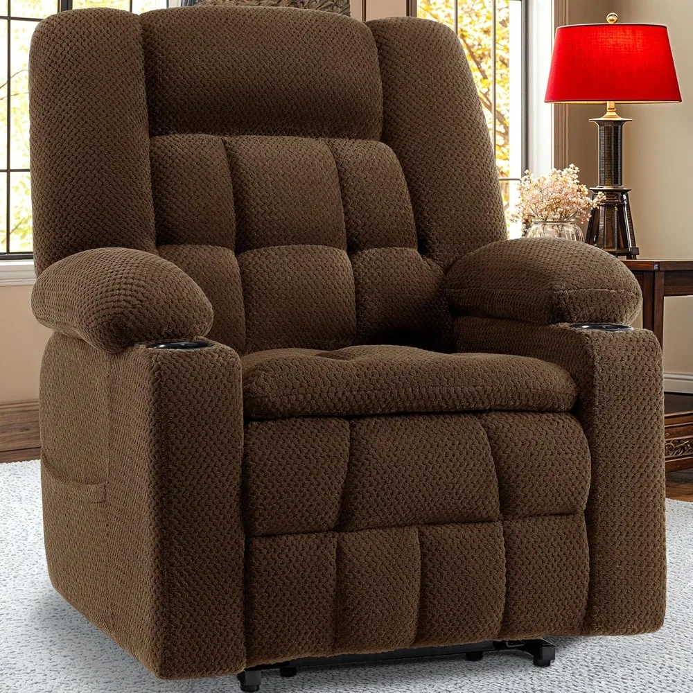 Triple Motor Large Power Lift Recliner Chair for Elderly, Plush Flannel, Infinite Position, 180 Degrees Lay Flat, Vibration Mass
Triple Motor Large Power Lift Recliner Chair for Elderly, Plush Flannel, Infinite Position, 180 Degrees Lay Flat, Vibration Mass