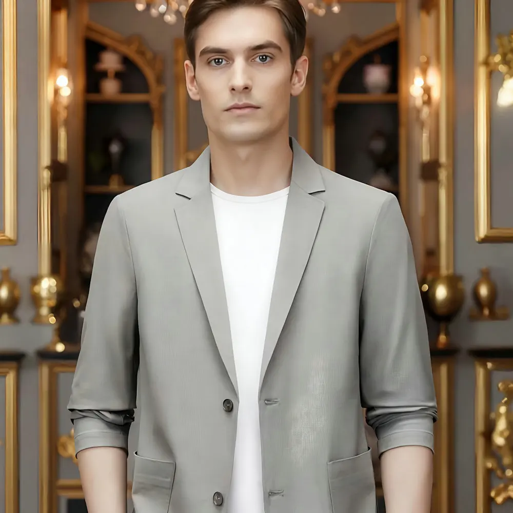 Men Lightweight Business Blazer Cool-Touch Fabric with Seamless Taping Design Suit Jackets Office Outdoor Outfits Spring Summer
Men Lightweight Business Blazer Cool-Touch Fabric with Seamless Taping Design Suit Jackets Office Outdoor Outfits Spring Summer