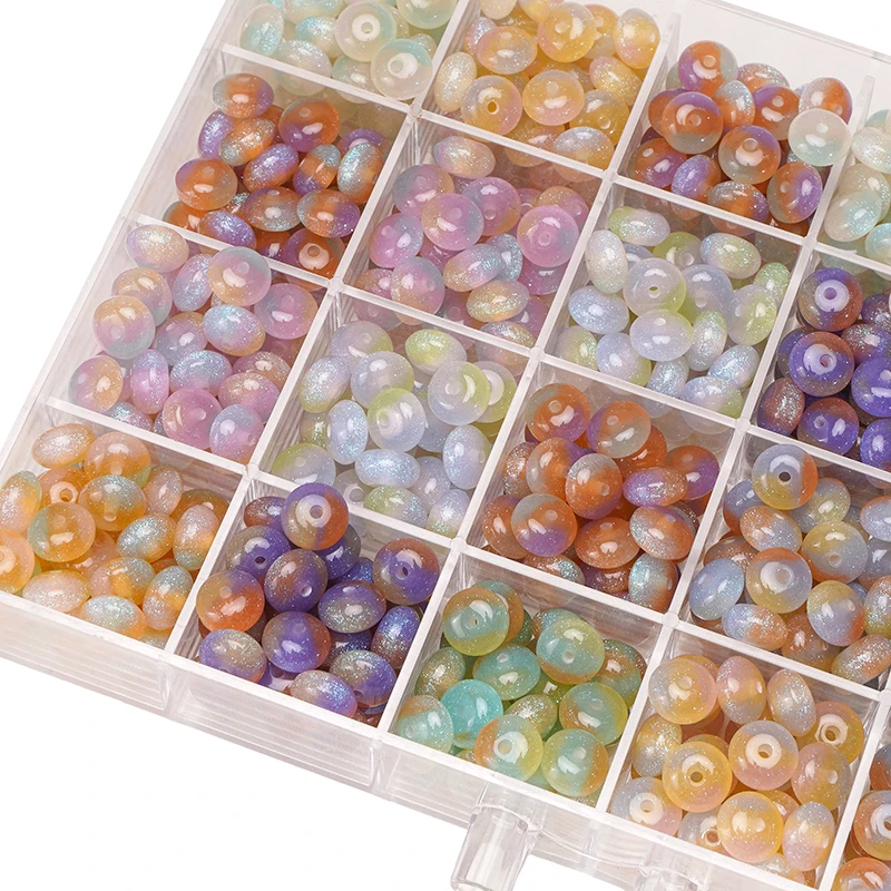 10pcs Gradient Color Resin Abacus Beads 10x6mm Flat Round Shape Loose Spacer Beads for Jewelry Making Diy Bracelets Accessories
10pcs Gradient Color Resin Abacus Beads 10x6mm Flat Round Shape Loose Spacer Beads for Jewelry Making Diy Bracelets Accessories