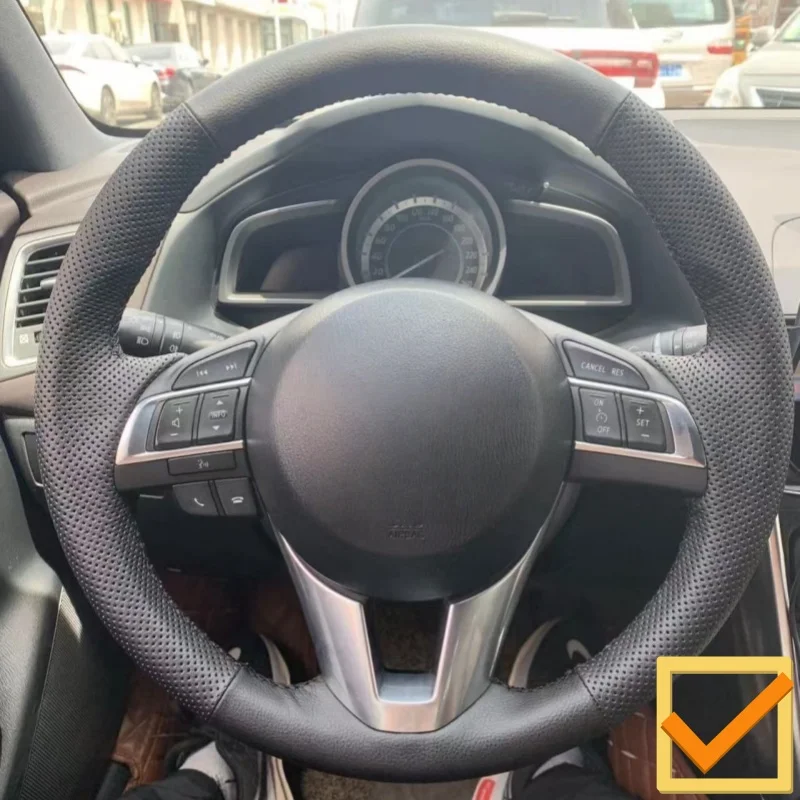 Изготовленный вручную черный чехол на руль из натуральной кожи для Mazda 3 Axela Mazda 6 Atenza Mazda 2 CX-3 CX3 CX-5 CX5
Изготовленный вручную черный чехол на руль из натуральной кожи для Mazda 3 Axela Mazda 6 Atenza Mazda 2 CX-3 CX3 CX-5 CX5