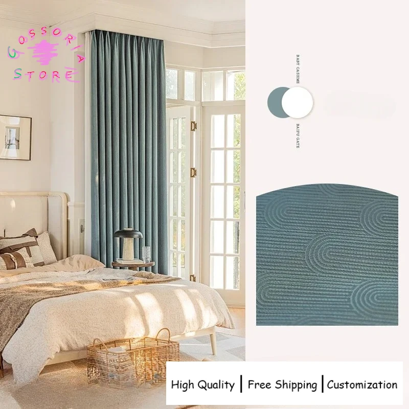 Sample Custom new simple modern curtains for living room bedroom blackout sun protection insulation thermal insulated drapes
Sample Custom new simple modern curtains for living room bedroom blackout sun protection insulation thermal insulated drapes