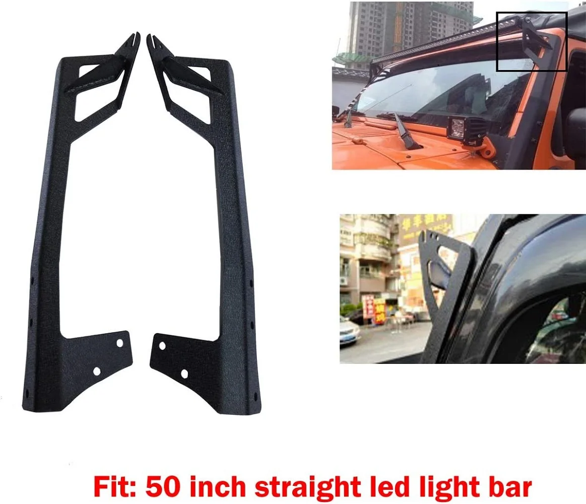 JK Off Road Upgrade Straight Work Light JK windscreen Mount brackets kets for 50inch LED bar for jeep for wrangler 2007-2017 003
JK Off Road Upgrade Straight Work Light JK windscreen Mount brackets kets for 50inch LED bar for jeep for wrangler 2007-2017 003