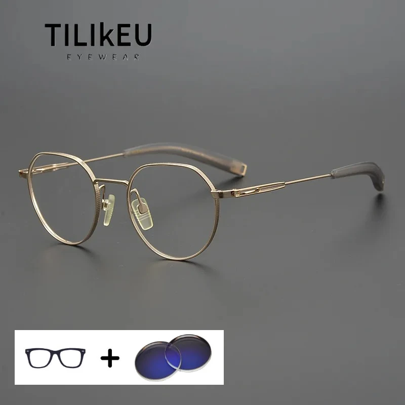 Vintage Retro Oval Spectacles Japanese Designer Pure Titanium Men and Women Large Face Optical Prescription Eyeglasses Frames
Vintage Retro Oval Spectacles Japanese Designer Pure Titanium Men and Women Large Face Optical Prescription Eyeglasses Frames