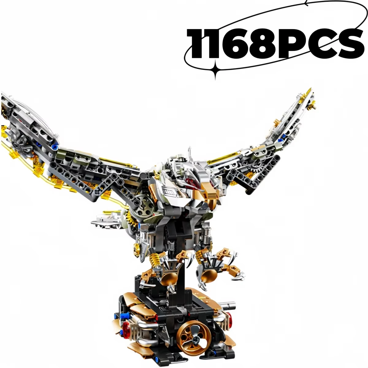 1168PCS Create MOC Technical Mechanical Eagle Building Blocks Model Children's Semi-mechanical Science DIY Toys for Kid Gifts
1168PCS Create MOC Technical Mechanical Eagle Building Blocks Model Children's Semi-mechanical Science DIY Toys for Kid Gifts