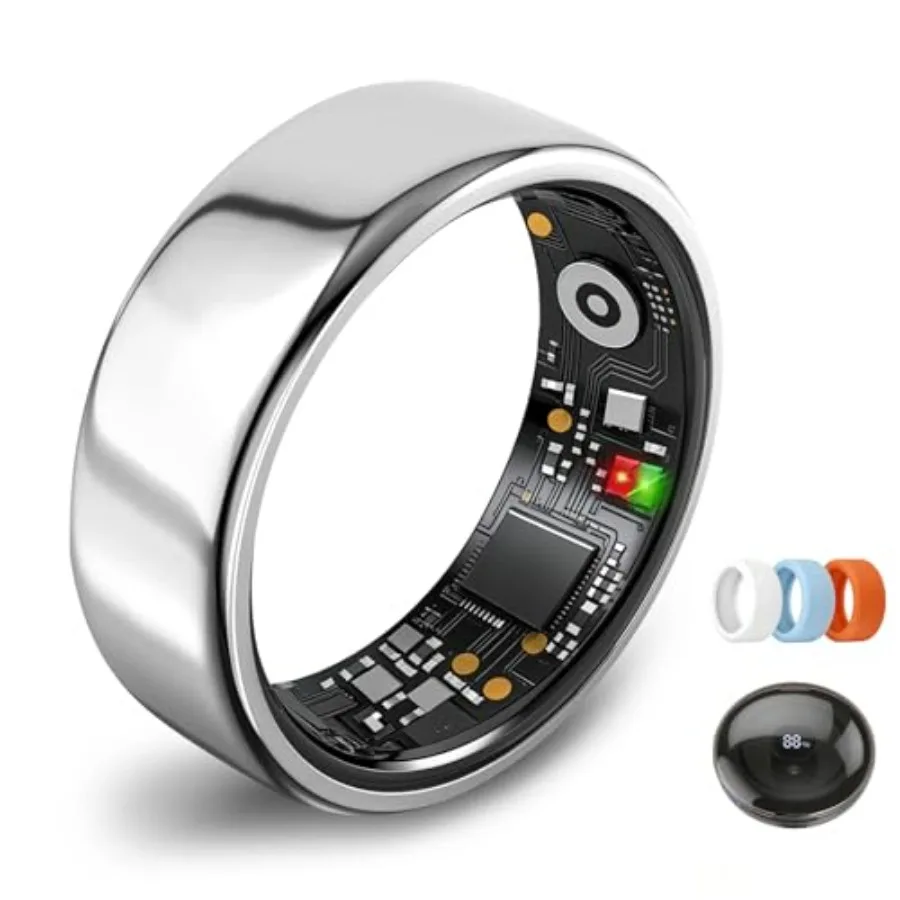 Smart Ring for Women Men Fitness Tracker Ring Heart Rate Blood Oxygen Step Tracker Sleep Tracker Meditation Assistance No Subsc
Smart Ring for Women Men Fitness Tracker Ring Heart Rate Blood Oxygen Step Tracker Sleep Tracker Meditation Assistance No Subsc