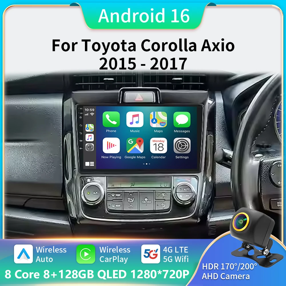 Android 16 For Toyota Corolla Axio 2 Fielder 3 E160 2012 - 2021 Car Radio Multimedia Video Player Navigation stereo GPS
Android 16 For Toyota Corolla Axio 2 Fielder 3 E160 2012 - 2021 Car Radio Multimedia Video Player Navigation stereo GPS