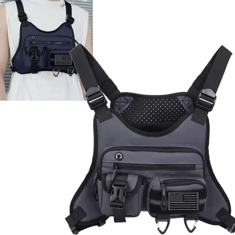 Sports Chest Bag Lightweight Outdoor Travel Front Pack Running Cycling Jogging Training Vest Bags Men Motorcycle Vest Backpack
Sports Chest Bag Lightweight Outdoor Travel Front Pack Running Cycling Jogging Training Vest Bags Men Motorcycle Vest Backpack