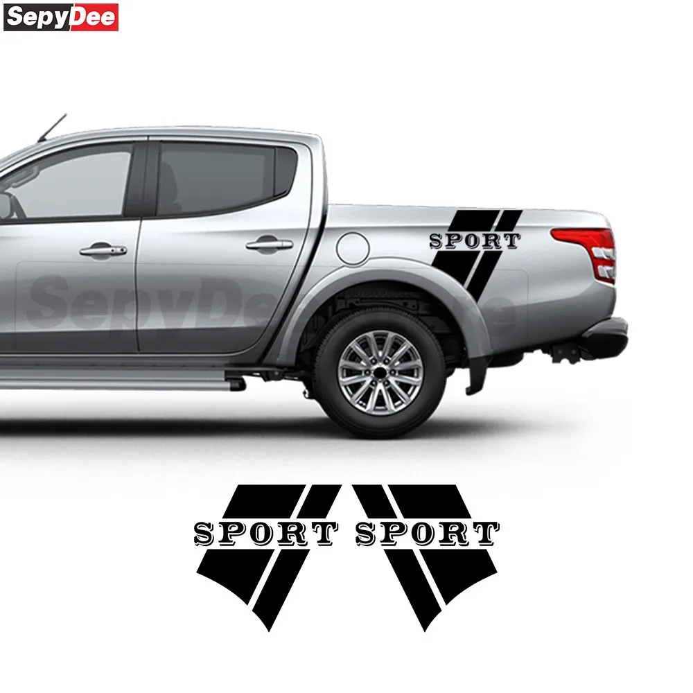 2Pcs Car Rear Trunk Side Stickers for Mitsubishi L200 Racing Sport Pickup Truck Decal Car Accessories
2Pcs Car Rear Trunk Side Stickers for Mitsubishi L200 Racing Sport Pickup Truck Decal Car Accessories
