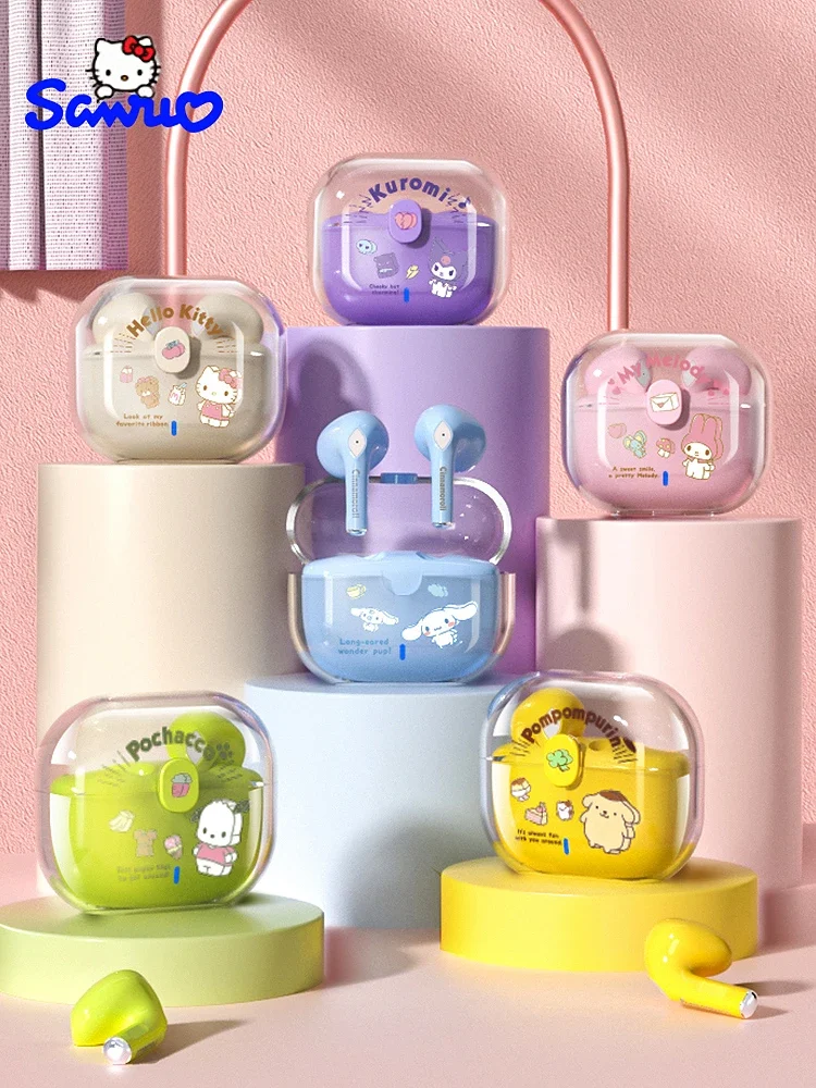 Sanrio Bluetooth Earphones Kuromi Cinnamoroll Kawaii Space Capsule Wireless Headset Hello Kitty Music Headphones Girl Woman Gift
Sanrio Bluetooth Earphones Kuromi Cinnamoroll Kawaii Space Capsule Wireless Headset Hello Kitty Music Headphones Girl Woman Gift