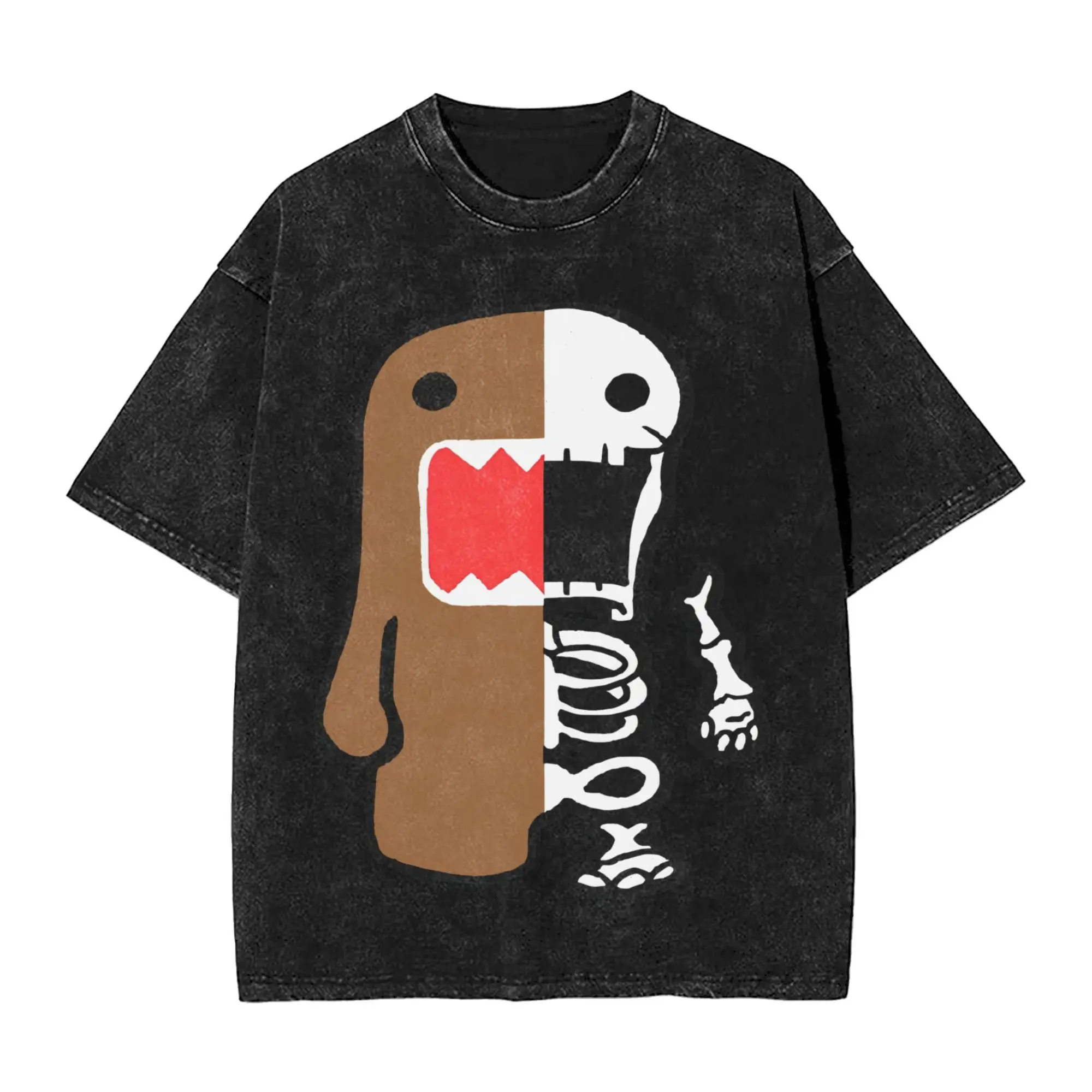 Промытые футболки Domo Skeleton, модная футболка в стиле хип-хоп, уличная одежда больших размеров, летние топы с короткими рукавами, футболка для мужчин и женщин
Промытые футболки Domo Skeleton, модная футболка в стиле хип-хоп, уличная одежда больших размеров, летние топы с короткими рукавами, футболка для мужчин и женщин
