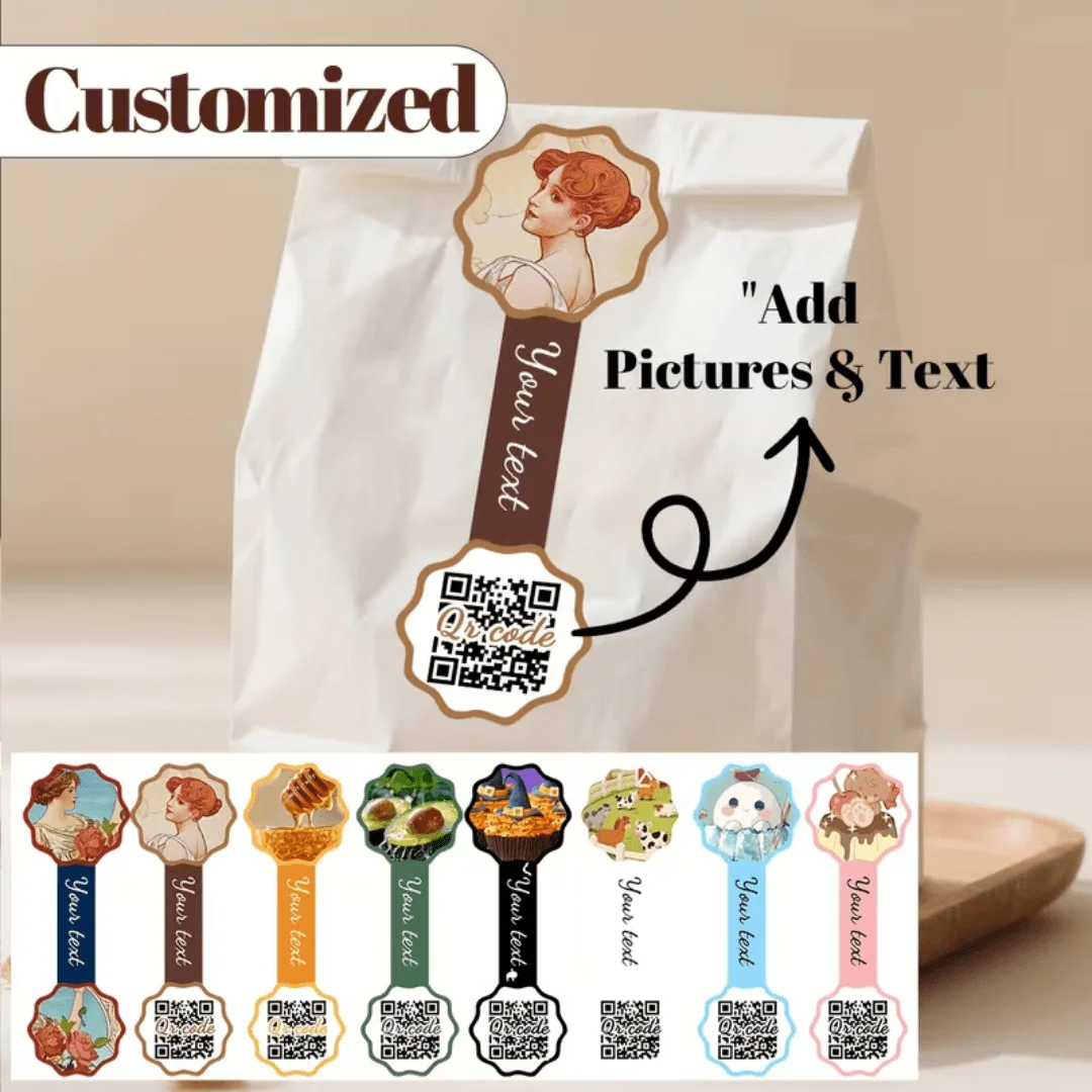 Custom long strip sealing stickers, with customizable patterns, text, and QR codes, suitable for packaging/gift bags
Custom long strip sealing stickers, with customizable patterns, text, and QR codes, suitable for packaging/gift bags