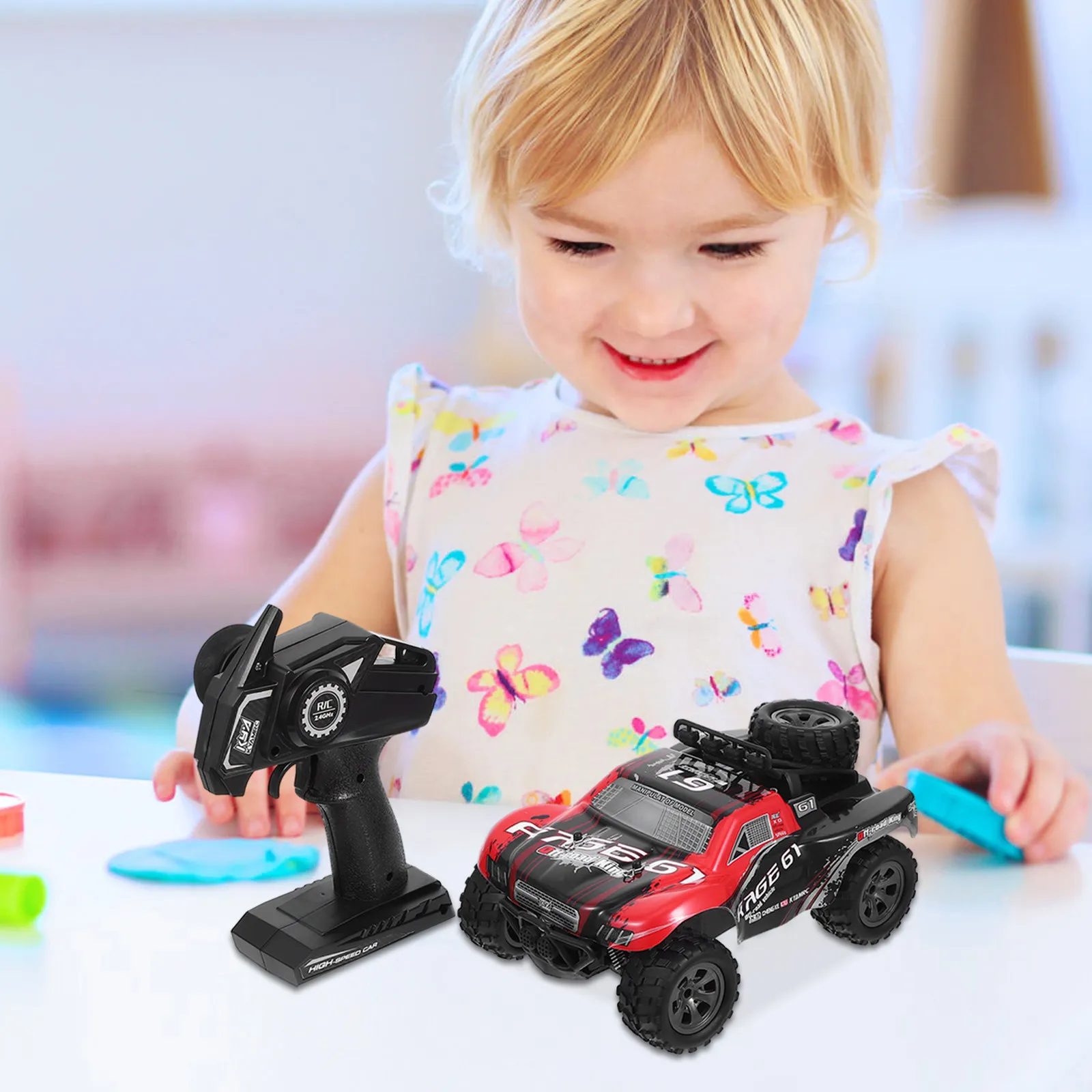 RC Car 2.4Ghz High Racing Car 1:18 Scale Radio Control Truck Off-Road Vehicle Electronic Toy (Red)
RC Car 2.4Ghz High Racing Car 1:18 Scale Radio Control Truck Off-Road Vehicle Electronic Toy (Red)