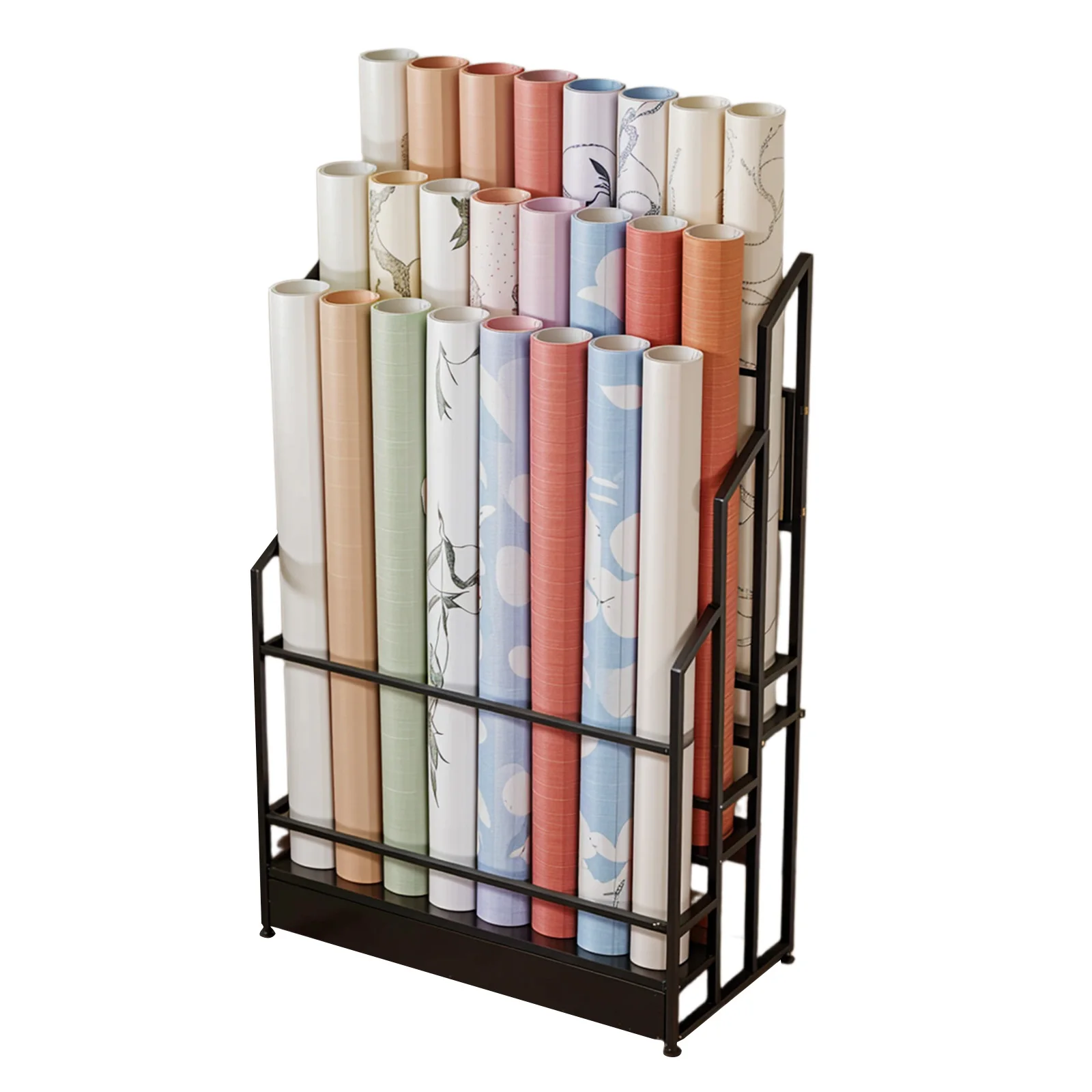 Textile Fabric Display Rack 3 Tier Heavy Duty Metal Storage Display Rack for Car Window Film PVC Film Tablecloth
Textile Fabric Display Rack 3 Tier Heavy Duty Metal Storage Display Rack for Car Window Film PVC Film Tablecloth