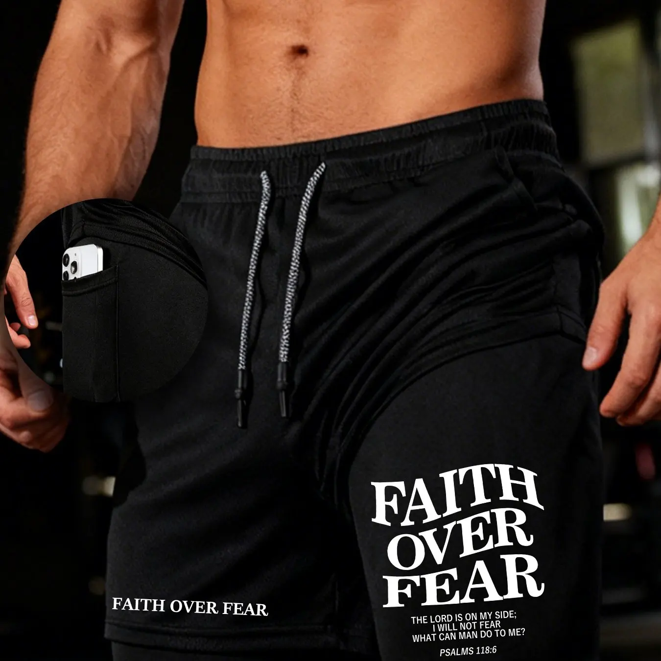 Men's double-layer fitness sports shorts, suitable for training and running, summer simple printed shorts
Men's double-layer fitness sports shorts, suitable for training and running, summer simple printed shorts