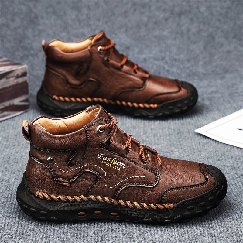 Men's Shoes Genuine Leather Outdoor Fashion Shoes Hiking Shoes Men Casual Shoes Classic Retro Shoes Vintage Designer Sneakers
Men's Shoes Genuine Leather Outdoor Fashion Shoes Hiking Shoes Men Casual Shoes Classic Retro Shoes Vintage Designer Sneakers