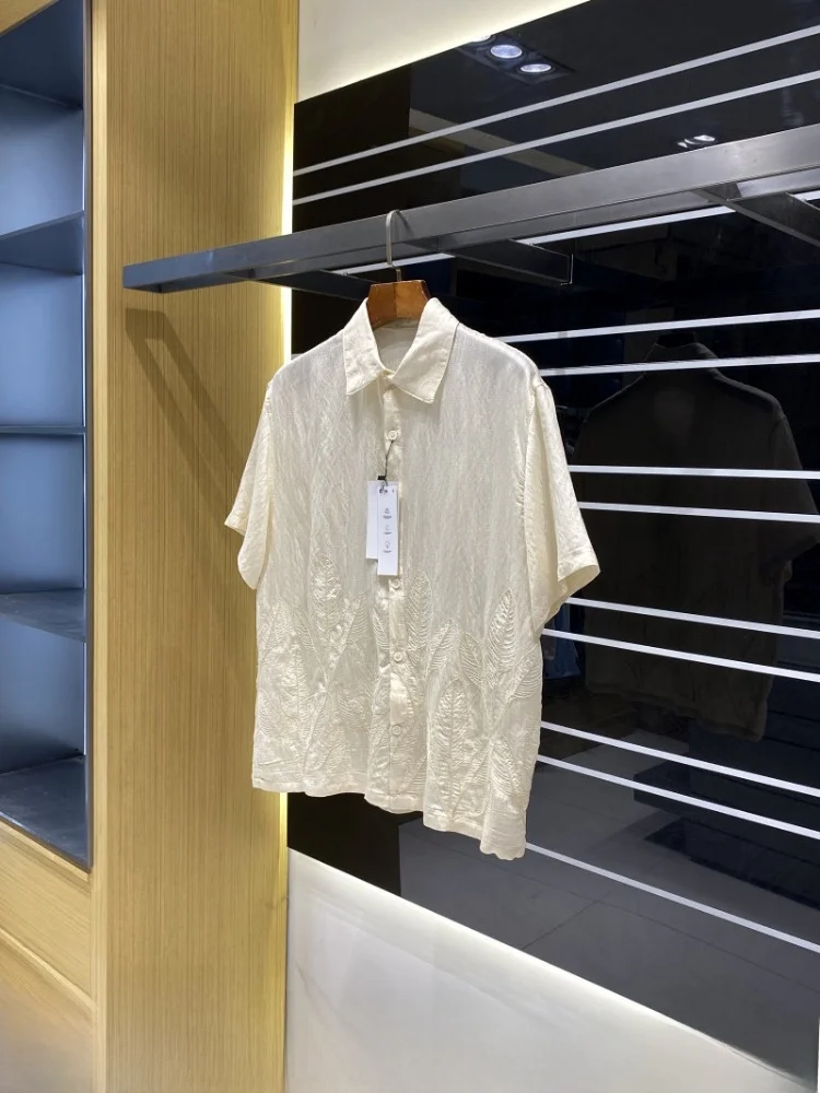 Comfortable Men's Summer Shirt Lightweight Loose Fit Short Sleeve Embroidered Floral Casual Fashion Breathable Polyester Fiber
Comfortable Men's Summer Shirt Lightweight Loose Fit Short Sleeve Embroidered Floral Casual Fashion Breathable Polyester Fiber