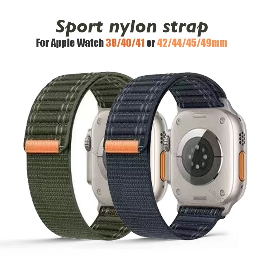 Trail Loop Sport Bracelet Nylon Strap for Apple Watch Ultra 9 8 7 Replacement Strap For IWatch 49mm 45mm 44mm 41mm Watchbands
Trail Loop Sport Bracelet Nylon Strap for Apple Watch Ultra 9 8 7 Replacement Strap For IWatch 49mm 45mm 44mm 41mm Watchbands