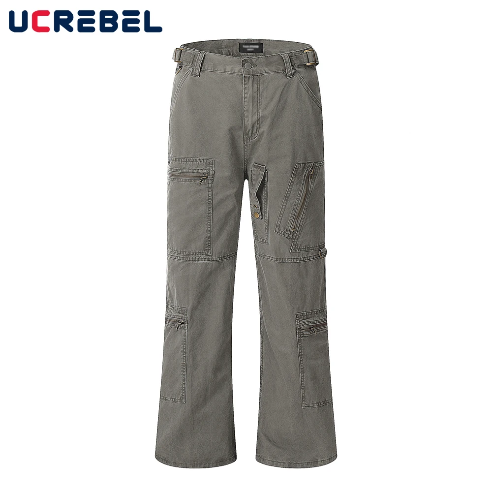 Zipper Multi-Pocket Vibe Style Casual Pants Mens Loose Straight-leg Cargo Pants Men Trousers
Zipper Multi-Pocket Vibe Style Casual Pants Mens Loose Straight-leg Cargo Pants Men Trousers