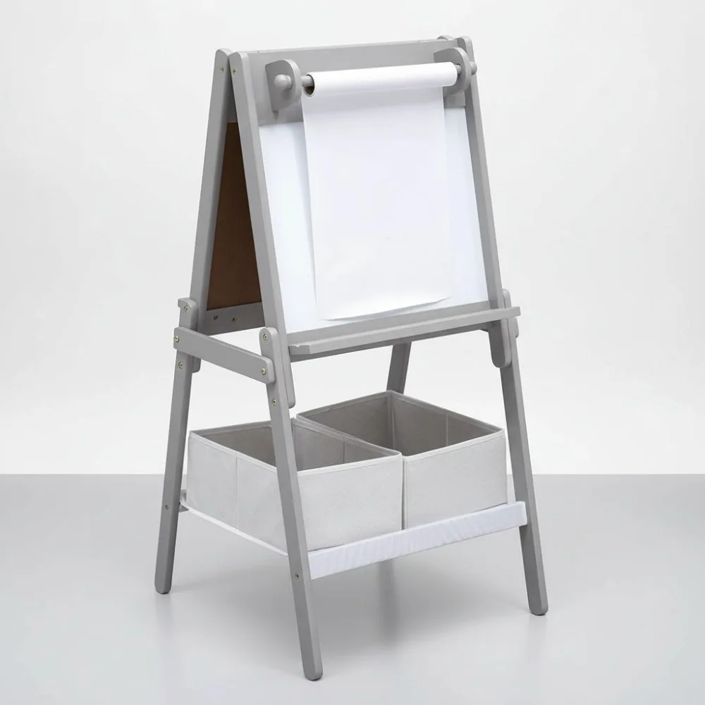 Kids Double-Sided Art Easel with Storage Bins - Chalkboard & Whiteboard for Drawing, Homeschooling Ages 3-6
Kids Double-Sided Art Easel with Storage Bins - Chalkboard & Whiteboard for Drawing, Homeschooling Ages 3-6