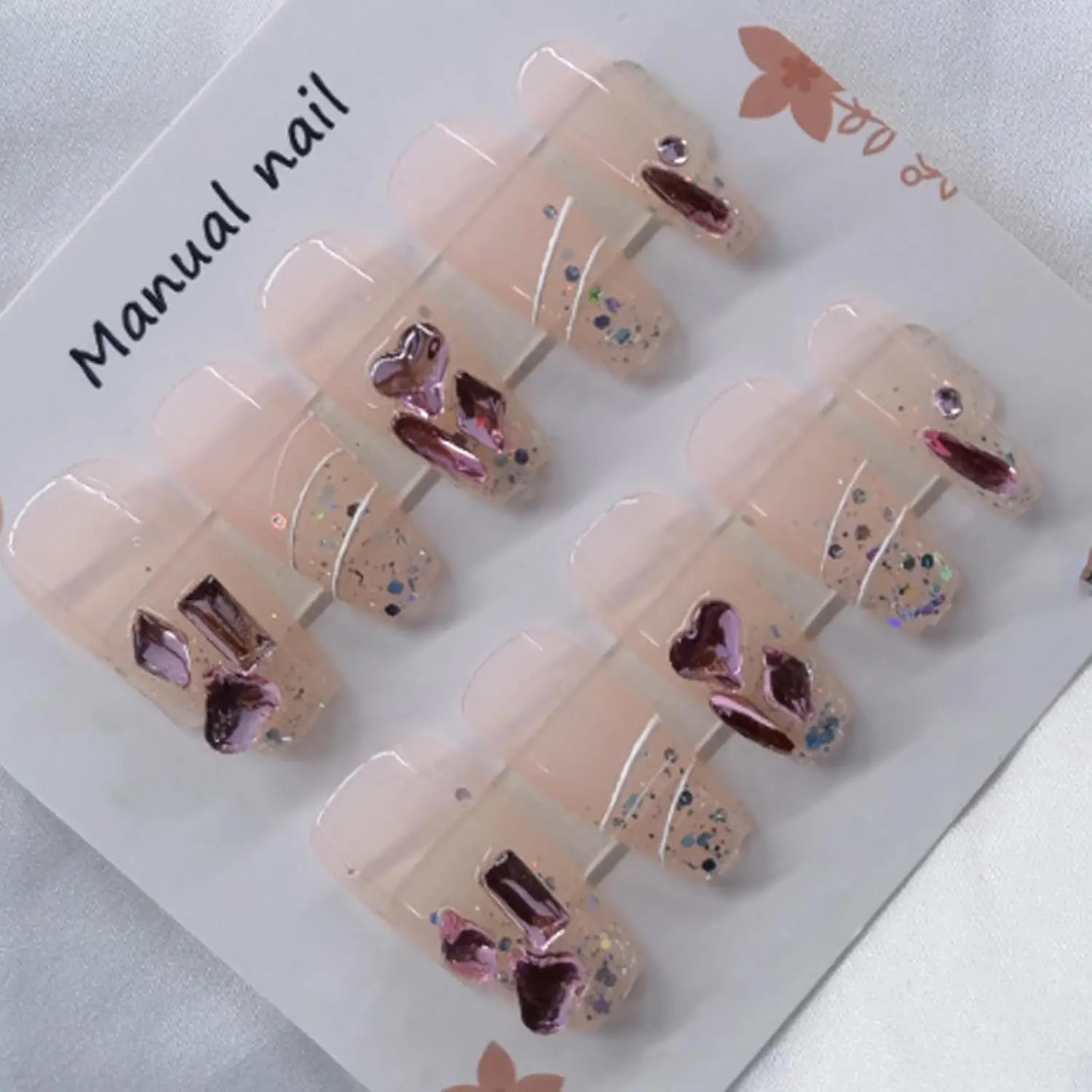 Nude Pron Nails Coffin Medium Fake Nails Tips Full Cover Rhinestones False Nails for Women and Girls 24PCS
Nude Pron Nails Coffin Medium Fake Nails Tips Full Cover Rhinestones False Nails for Women and Girls 24PCS