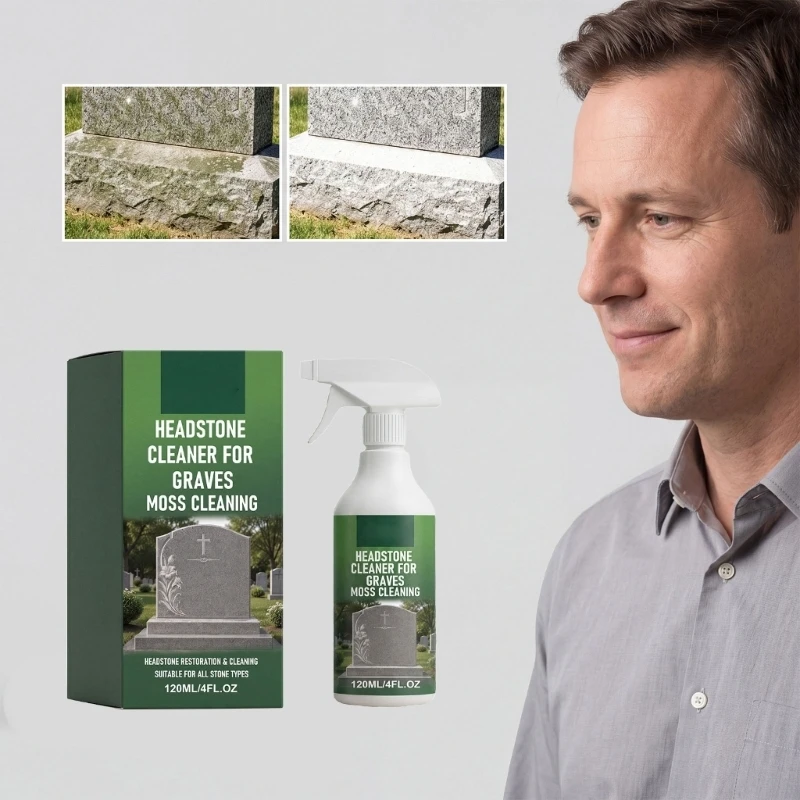 Gentle Stone Cleaner Solution 120ml For Tombstones Stain Removal And Surfaces Brightening With Safe Formula 37JD
Gentle Stone Cleaner Solution 120ml For Tombstones Stain Removal And Surfaces Brightening With Safe Formula 37JD