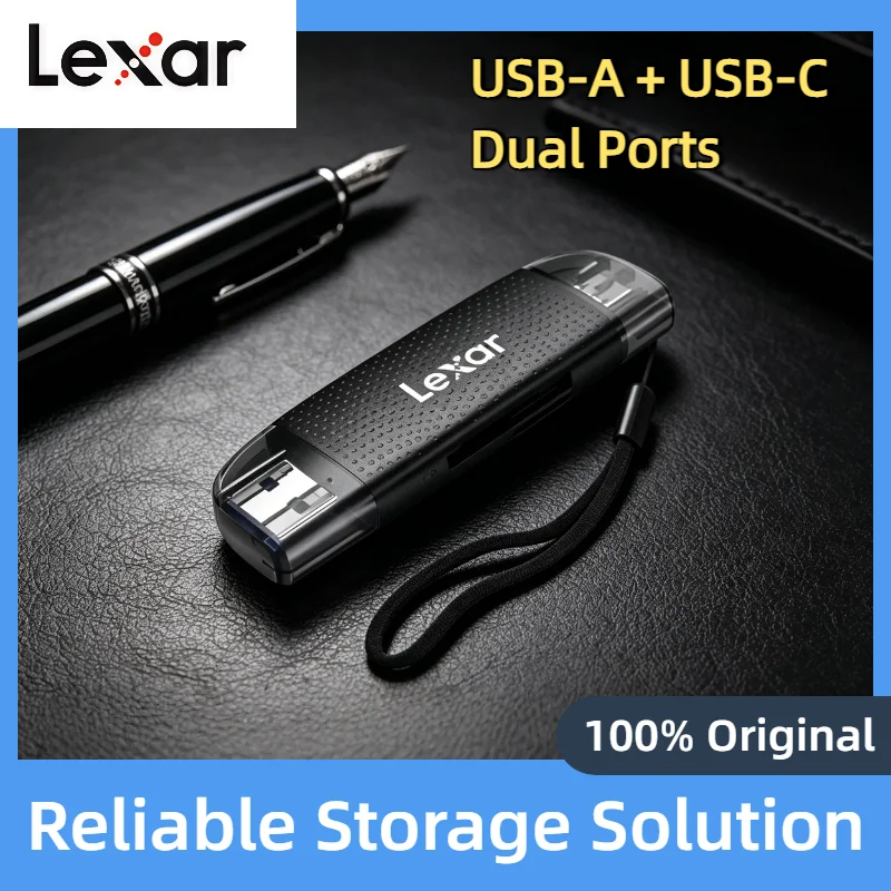 Lexar USB A USB C Dual Slot Reader Up to 205Mb s USB 3.2 SD Micro SD Card Reader for Computer Phone High Speed Unit
Lexar USB A USB C Dual Slot Reader Up to 205Mb s USB 3.2 SD Micro SD Card Reader for Computer Phone High Speed Unit