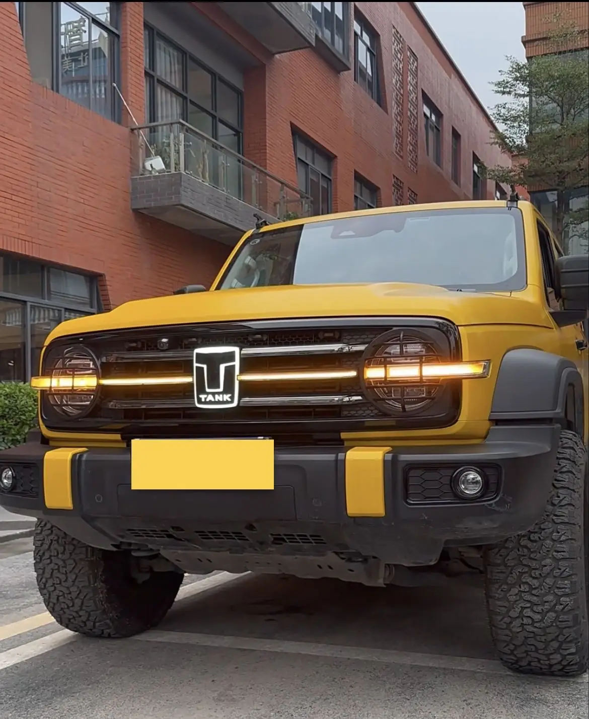 Tank 300 middle grille front face light day running light modified flash atmosphere lighting modification
Tank 300 middle grille front face light day running light modified flash atmosphere lighting modification