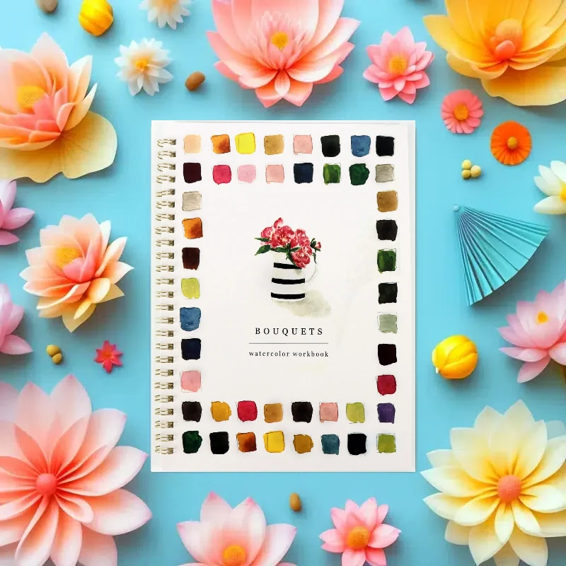 Romantic floral plant theme, with spiral binding, easy to carry, a creative and relaxing coloring book for adults, a great gift 
Romantic floral plant theme, with spiral binding, easy to carry, a creative and relaxing coloring book for adults, a great gift