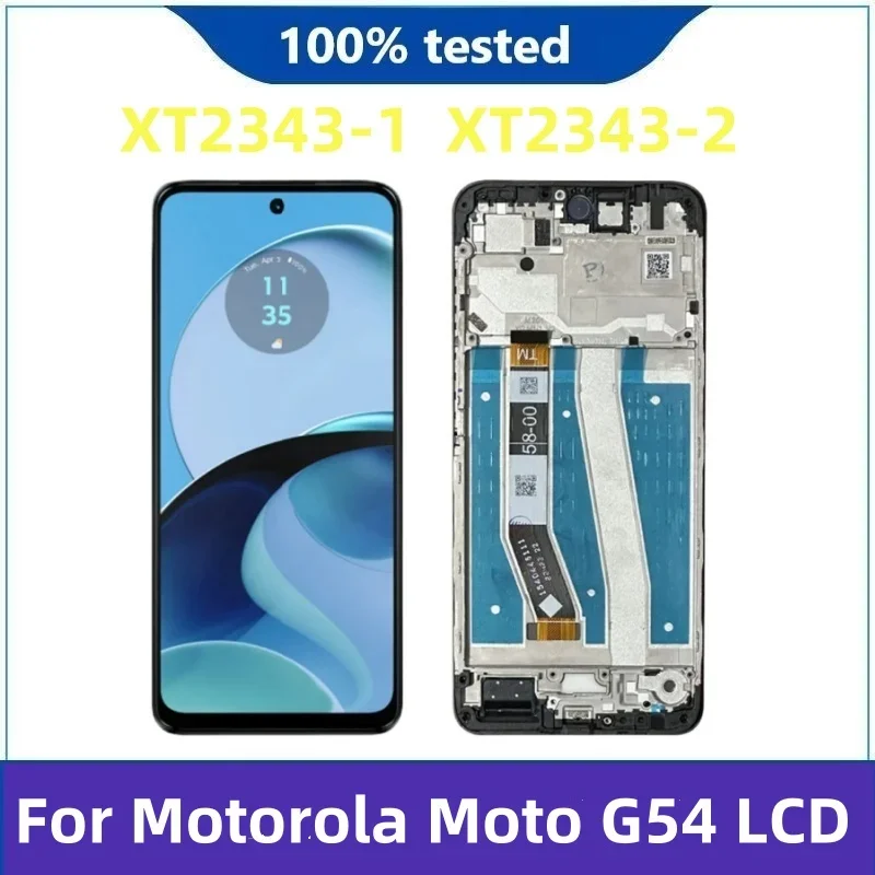 6.5" LCD For Motorola Moto G54 LCD Display With Frame Touch Screen Panel Digitizer Assembly Replacement For Moto G54 LCD XT2343
6.5" LCD For Motorola Moto G54 LCD Display With Frame Touch Screen Panel Digitizer Assembly Replacement For Moto G54 LCD XT2343
