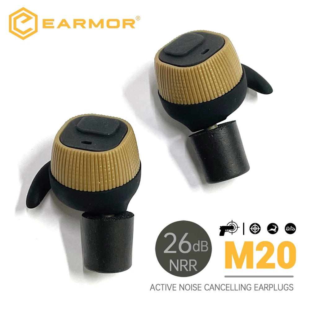New EARMOR M20 Tactical Electronic Noise Cancelling Earplugs Headset Hunting Active Anti Noise Earmuff for Shooting
New EARMOR M20 Tactical Electronic Noise Cancelling Earplugs Headset Hunting Active Anti Noise Earmuff for Shooting