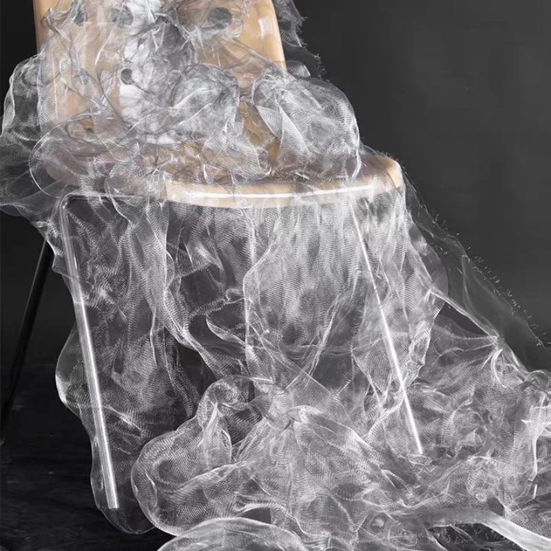 30m Metalic Fabric Flexible Cloud Tulle Net Hard Yarn Metal Modeling Net Wedding Stage Ornament Shop Window Decoration Wholesale
30m Metalic Fabric Flexible Cloud Tulle Net Hard Yarn Metal Modeling Net Wedding Stage Ornament Shop Window Decoration Wholesale