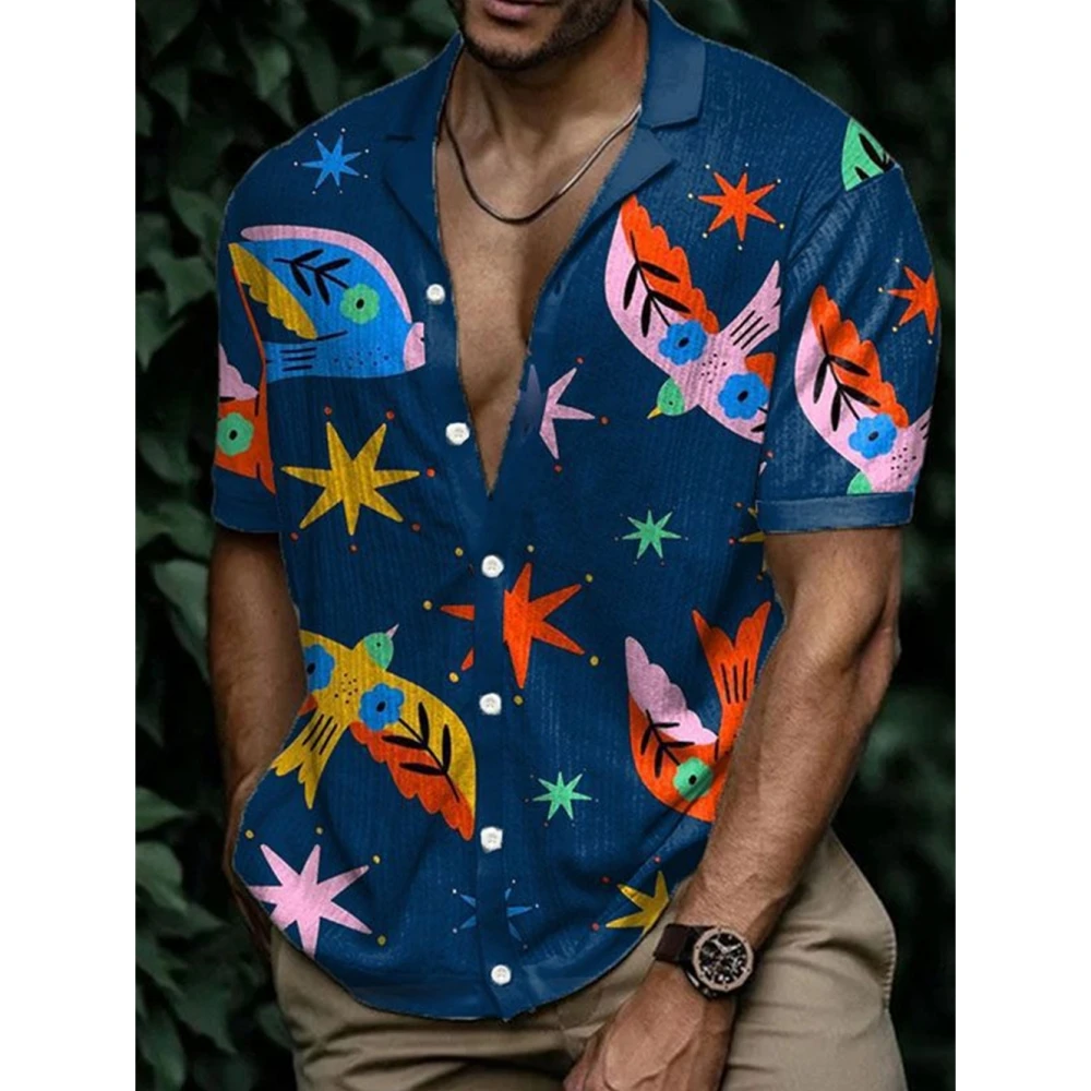 Men's Casual Shirt Hawaiian Shirt Men Summer 3d Print Casual Short Sleeved Shirt For Men Clothing Breathable Shirts
Men's Casual Shirt Hawaiian Shirt Men Summer 3d Print Casual Short Sleeved Shirt For Men Clothing Breathable Shirts