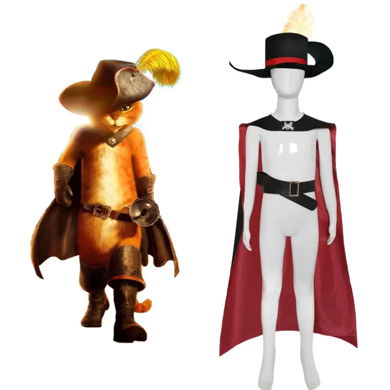 Puss In Boots 2 Cosplay Kids Costume Hat Cloak Belt Anim Cartoon Cosplay Halloween Carnival Party Costumes For Boys Girls Sets
Puss In Boots 2 Cosplay Kids Costume Hat Cloak Belt Anim Cartoon Cosplay Halloween Carnival Party Costumes For Boys Girls Sets