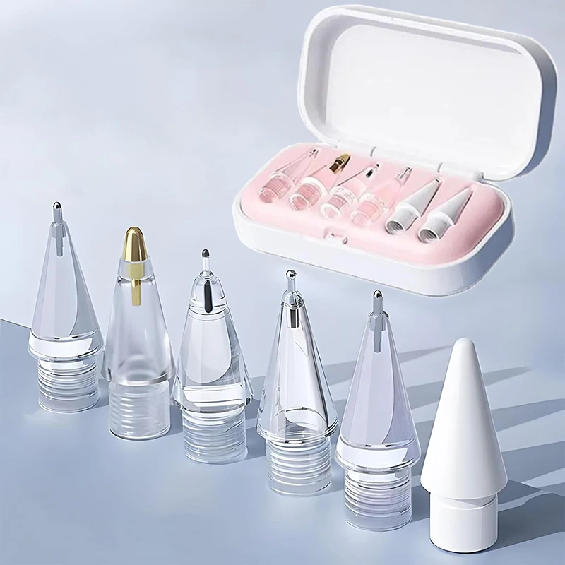 4/6PCS Replaceable Pencil Tips For Apple Pencil Pro 1 2 3 Touch Screen Stylus Pen Nibs For iPad Pro Pencil Nib With Storage Case
4/6PCS Replaceable Pencil Tips For Apple Pencil Pro 1 2 3 Touch Screen Stylus Pen Nibs For iPad Pro Pencil Nib With Storage Case